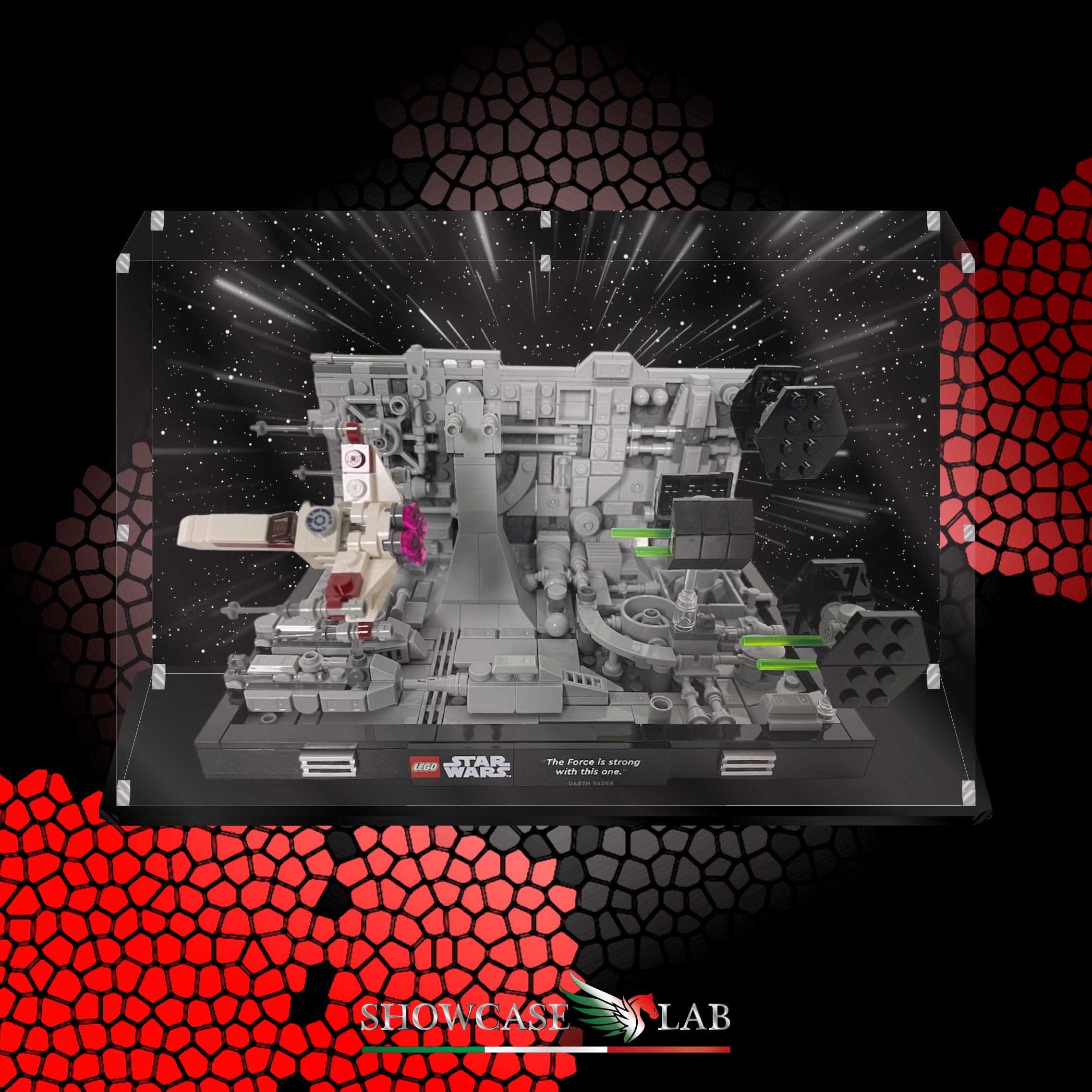 TECA LS161 | PER SET LEGO® 75329 | STAR WARS - DIORAMA VOLO SULLA TRINCEA DELLA MORTE NERA