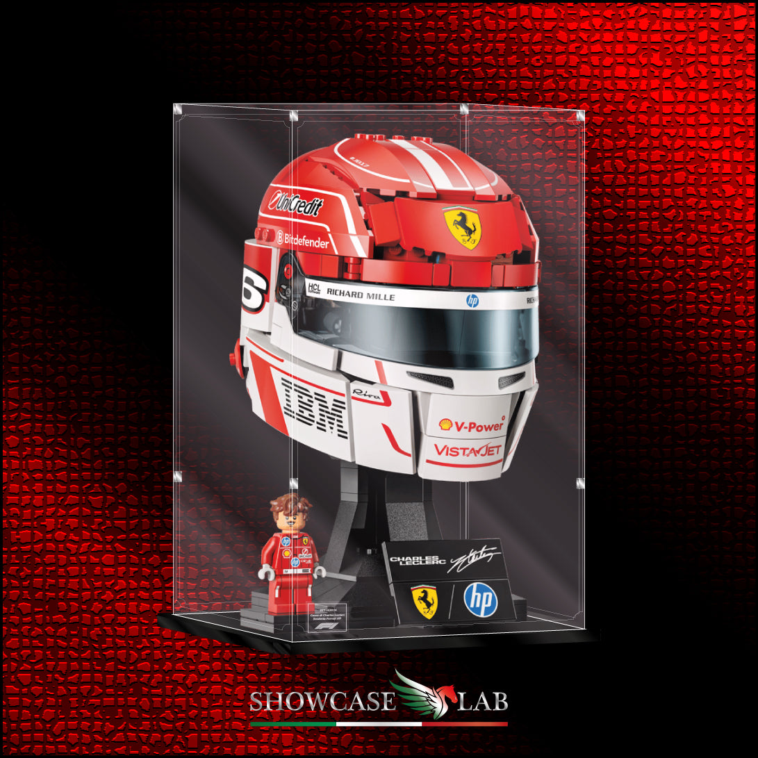 Teca L372 | Per Set Lego® 43014 - Casco di Charles Leclerc Scuderia Ferrari HP