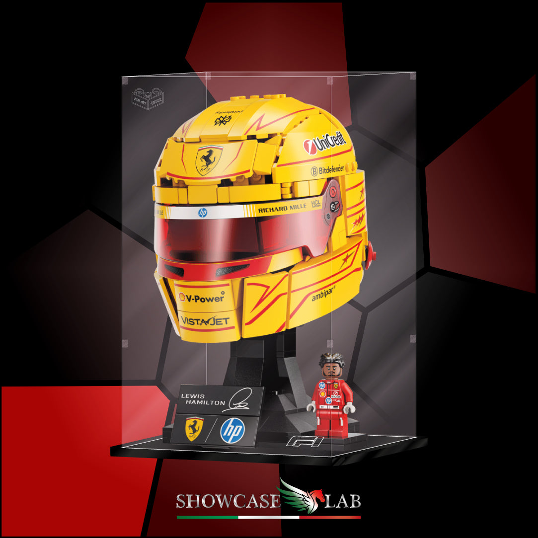 Teca LP373 | Per Set Lego® 43022 - Casco di Lewis Hamilton Scuderia Ferrari HP