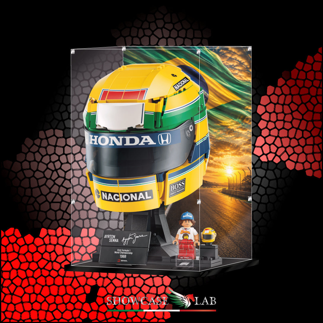 Teca LS448 | Per Set Lego® 43024 - Casco Ayrton Senna