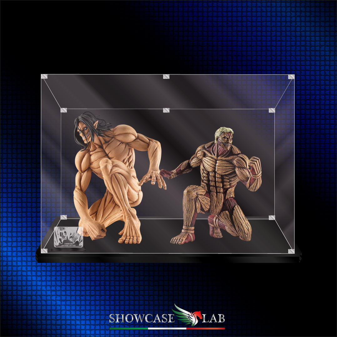 Teca S77 | Per Statue : Attack on Titan Reiner Braun E Eren Yeager-by POP Up Parade®.