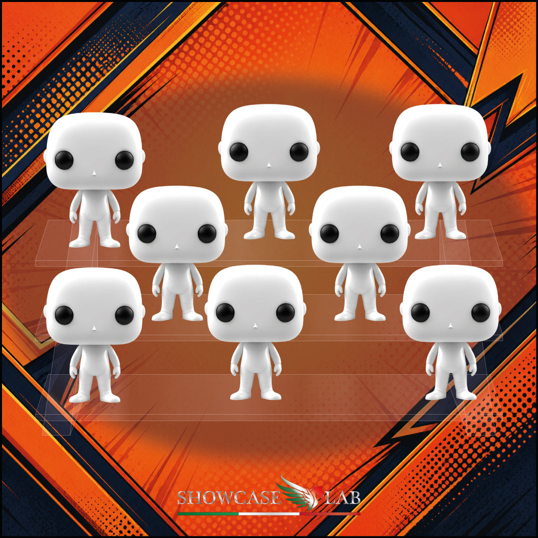 STAND / ESPOSITORE IN PLEXIGLASS TRASPARENTE FP10 | PER FUNKO POP® 