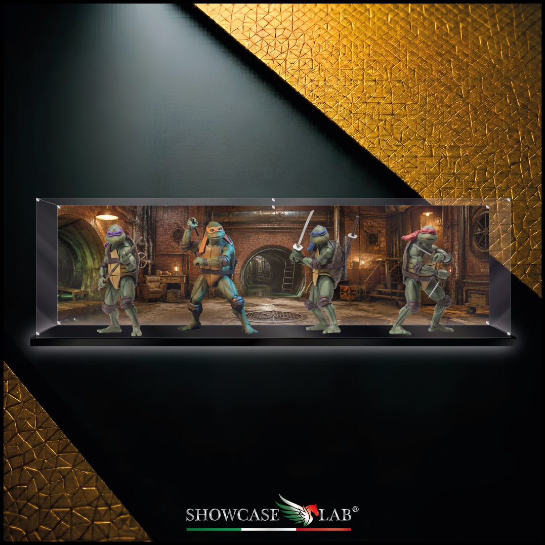 Teca AF4 | Per Neca® Ninja Turtles - Complete set 1:4 scale -Tartarughe ninja-.