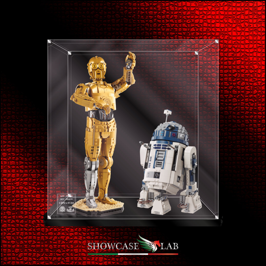 Teca L370 | Per Set Lego® 75398 & 75379 -  C-3PO™ e R2-D2™