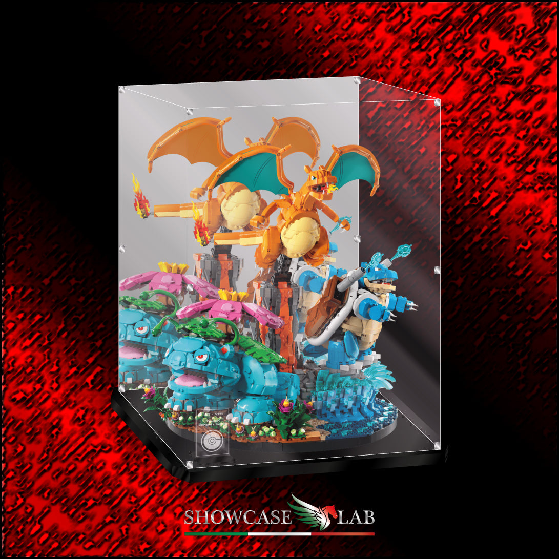 Teca LM347 | Per Set Lego® 72153 - Venusaur, Charizard e Blastoise