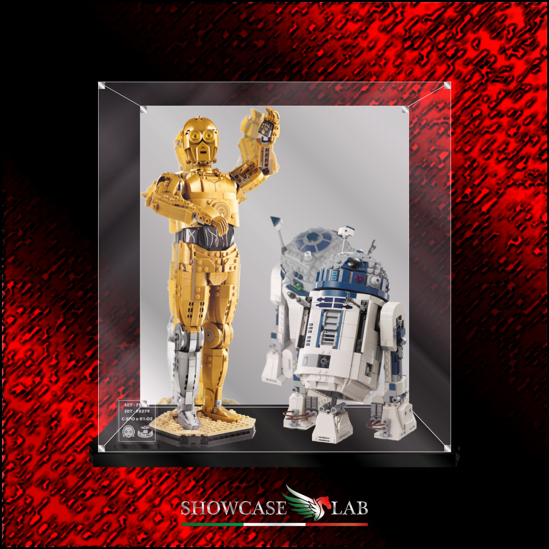 Teca LM370 | Per Set Lego® 75398 & 75379 - C-3PO™ e R2-D2™