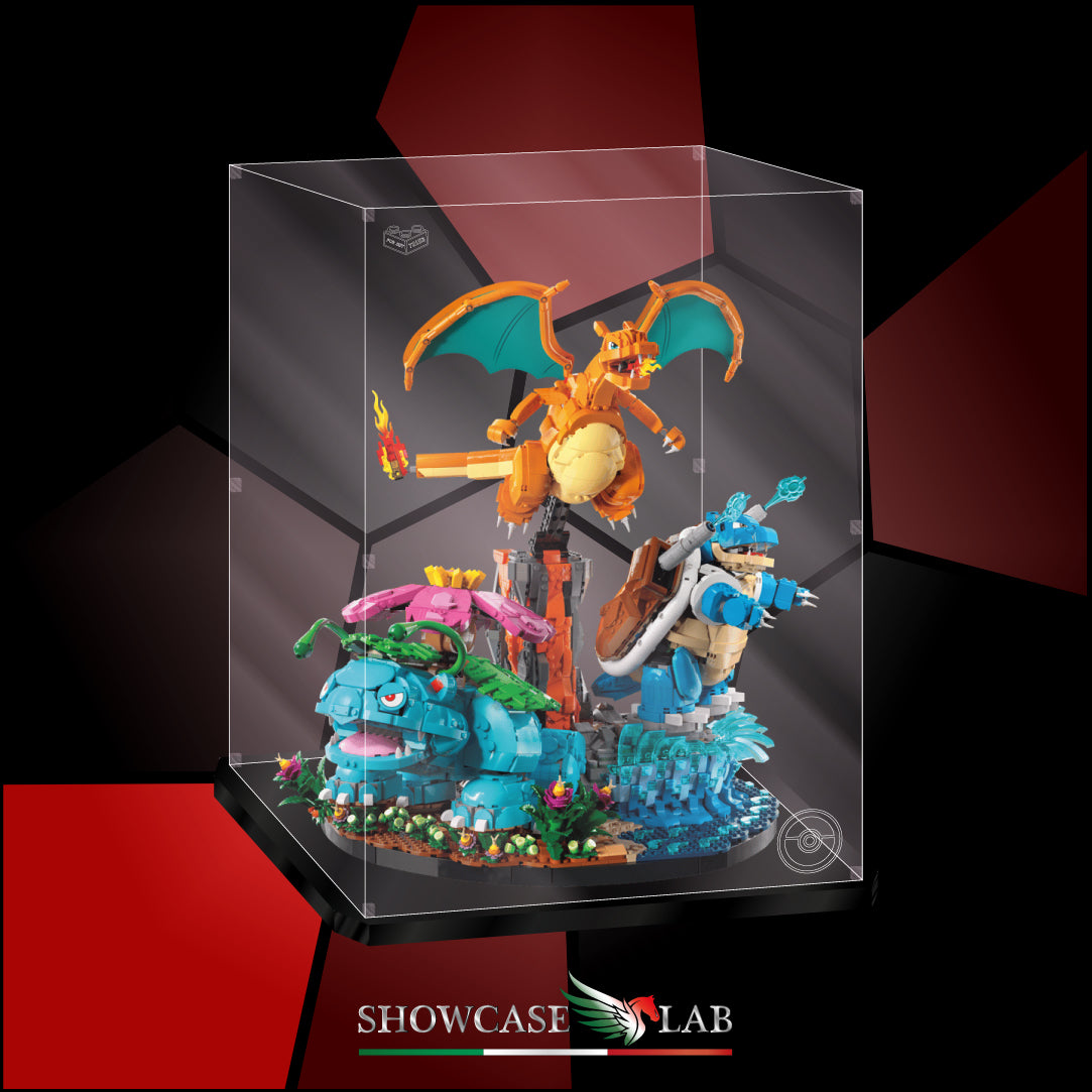 Teca LP347 | Per Set Lego® 72153 - Venusaur, Charizard e Blastoise