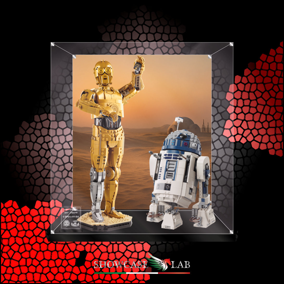 Teca LS370 | Per Set Lego® 75398 & 75379 - C-3PO™ e R2-D2™