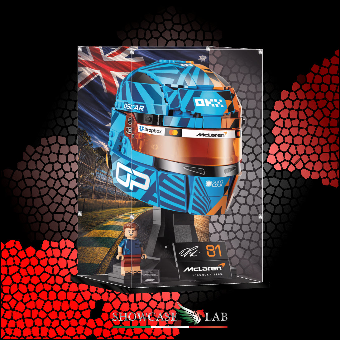 Teca LS412 | Per Set Lego® 43017 -  Casco di Oscar Piastri McLaren Mastercard F1® Team