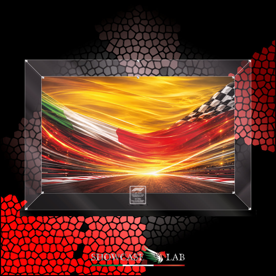 Teca LS424 | Per Set Lego® 43014 / 43022 -  Casco di Charles Leclerc / Casco di Lewis Hamilton Scuderia Ferrari HP.